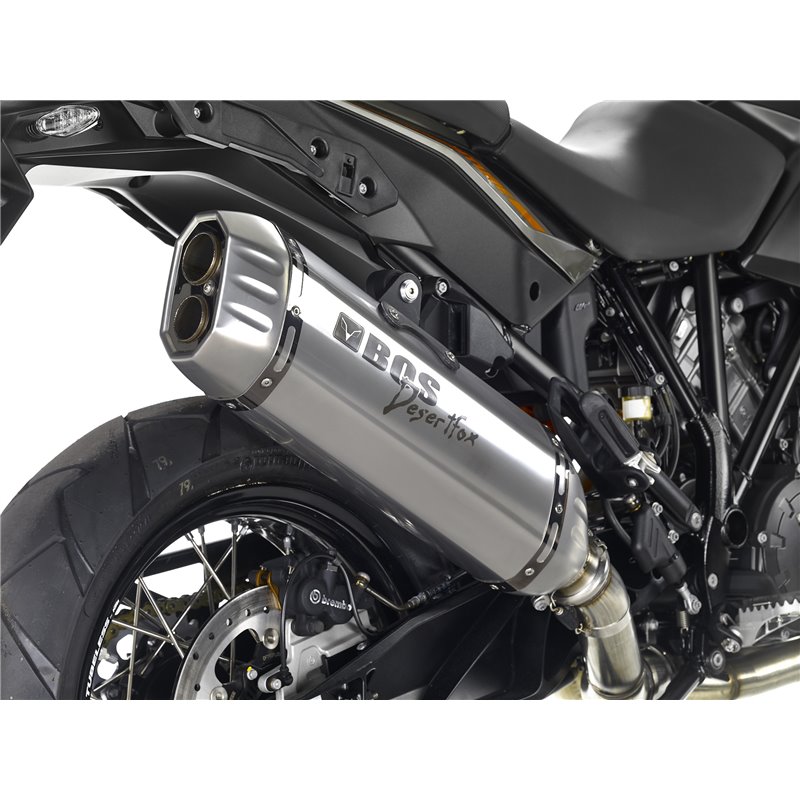 BOS Exhaust Desert Fox | Silver | KTM 1190 Adventure