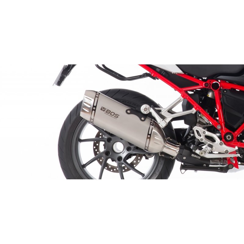 BOS Uitlaat Desert Fox | Zilver | BMW R1200R/R1200RS