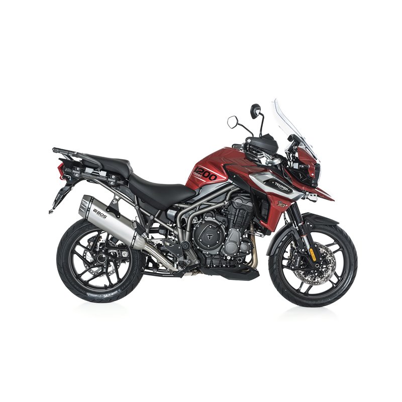 BOS Uitlaat Desert Fox | Zilver | Triumph 1200 Tiger