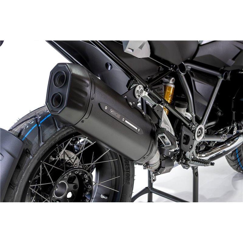 BOS Uitlaat Desert Fox | Zwart | BMW R1200GS