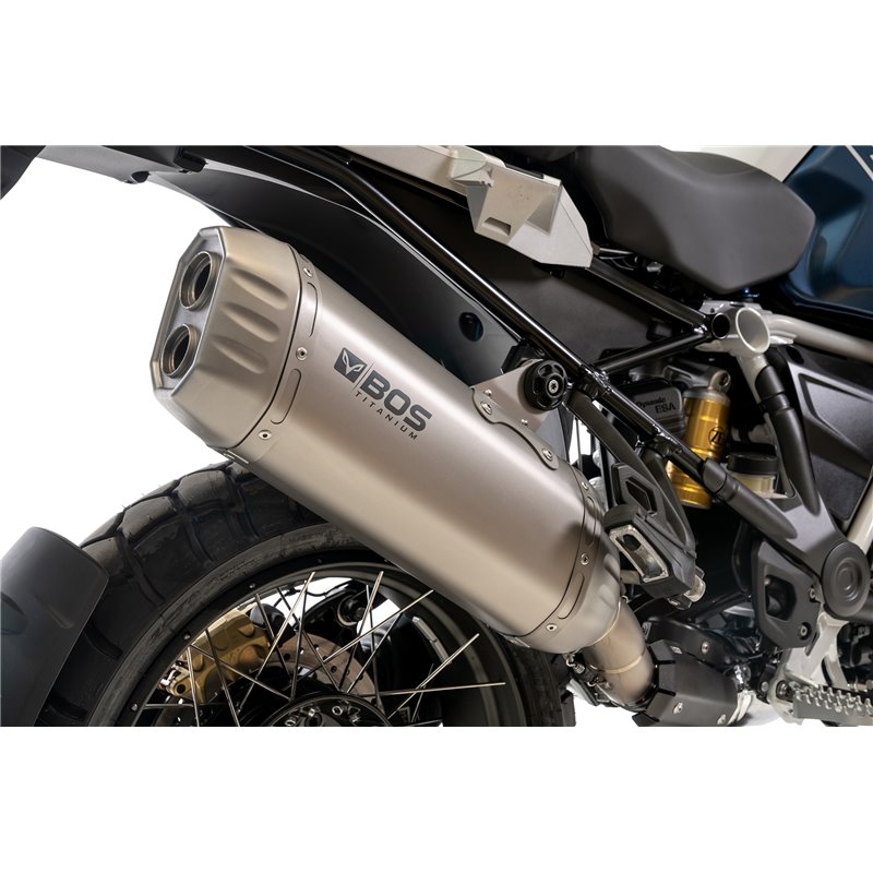 BOS Exhaust Desert Fox | Silver | BMW R1200GS