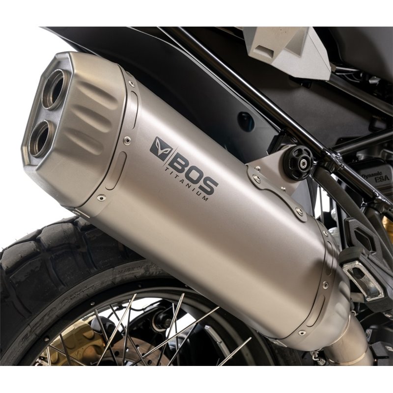BOS Exhaust Desert Fox | Silver | Suzuki DL1000 V-Strom