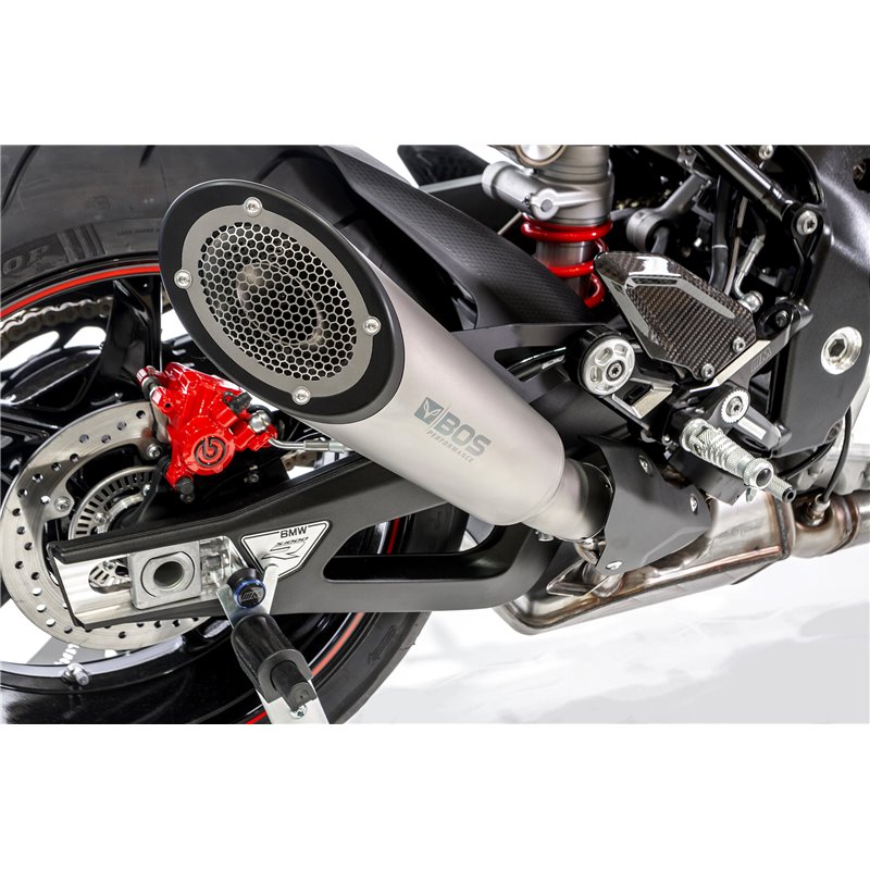 BOS Uitlaat SSEC GP | Zilver | BMW S1000R
