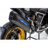 BOS Uitlaat Desert Fox Black Edition (blauwe protector) | Zwart | BMW R1250GS
