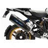 BOS Uitlaat Desert Fox Black Edition (blauwe protector) | Zwart | BMW R1250GS