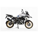 BOS Uitlaat Desert Fox Black Edition (blauwe protector) | Zwart | BMW R1250GS