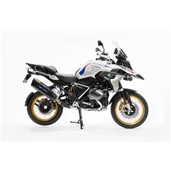 BOS Uitlaat Desert Fox Black Edition (blauwe protector) | Zwart | BMW R1250GS