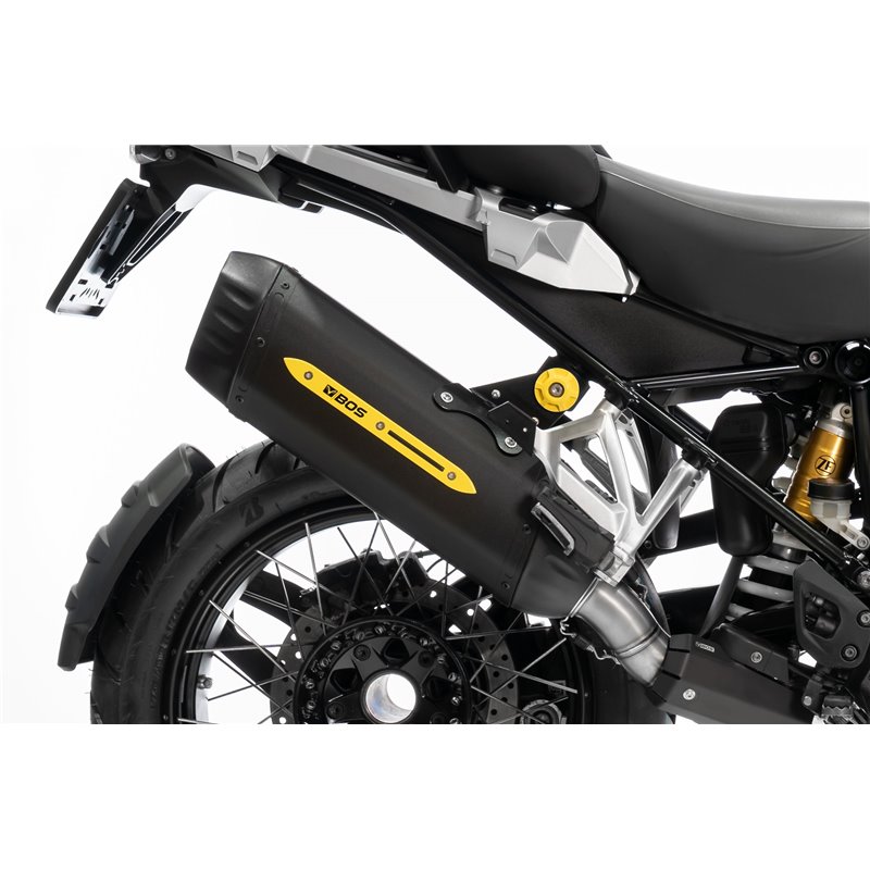 BOS Exhaust Desert Fox Black Edition (yellow protector) | Black | BMW R1250GS