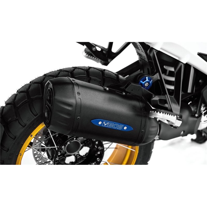BOS Uitlaat Desert Fox Double D | Zwart | BMW R1300GS