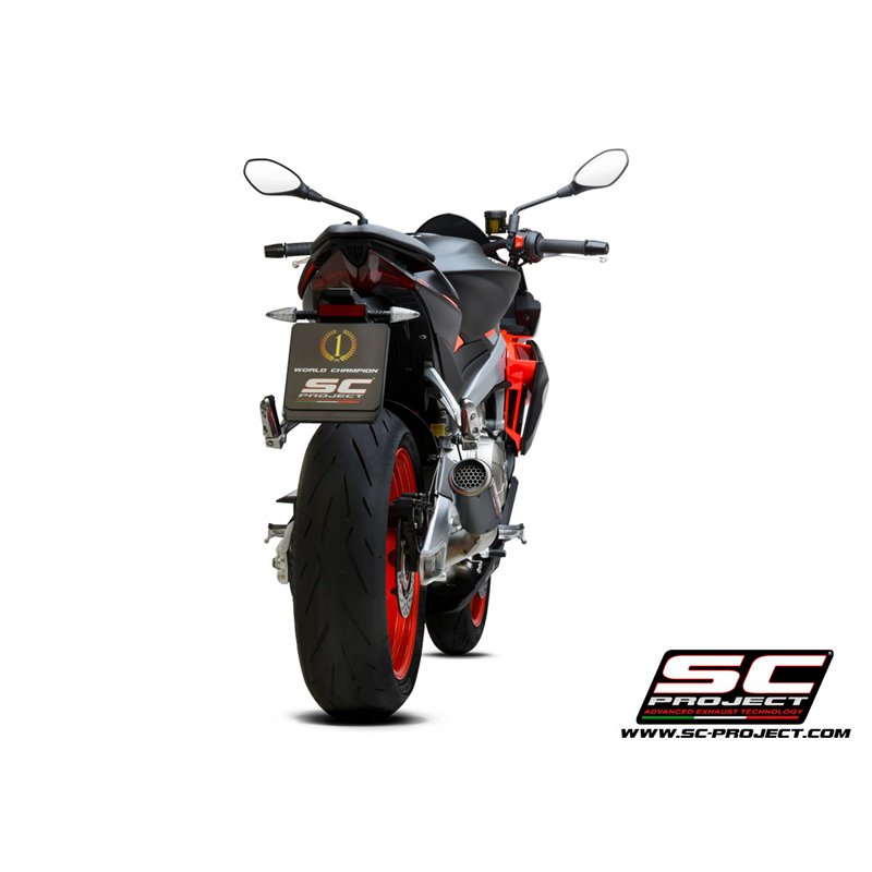 SC-Project Exhaust System 2-1 CR-T StoneGuard | Carbon | Aprilia Tuono 660