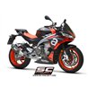 SC-Project Exhaust System 2-1 SC1-R | Silver | Aprilia Tuono 660