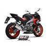 SC-Project Exhaust System 2-1 SC1-R | Silver | Aprilia Tuono 660