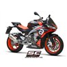 SC-Project Exhaust System 2-1 SC1-R | Silver | Aprilia Tuono 660
