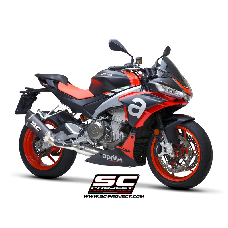 SC-Project Exhaust System 2-1 SC1-R | Carbon | Aprilia Tuono 660