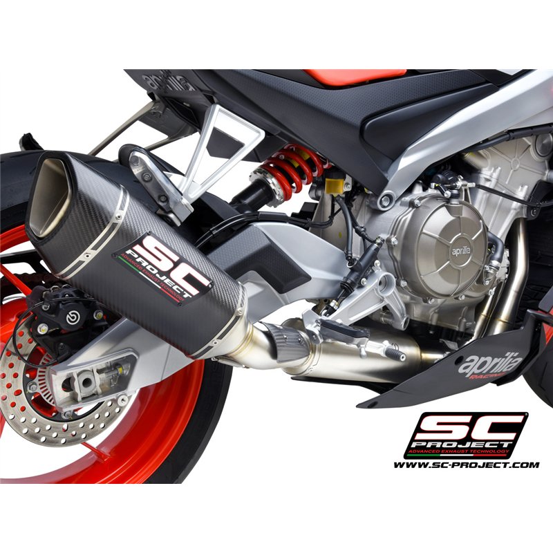 SC-Project Uitlaatsysteem 2-1 SC1-R | Carbon | Aprilia Tuono 660