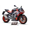 SC-Project Uitlaatsysteem 2-1 SC1-R | Zilver | Aprilia Tuono 660