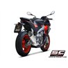 SC-Project Uitlaatsysteem 2-1 SC1-R | Zilver | Aprilia Tuono 660