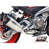 SC-Project Uitlaatsysteem 2-1 SC1-R | Zilver | Aprilia Tuono 660