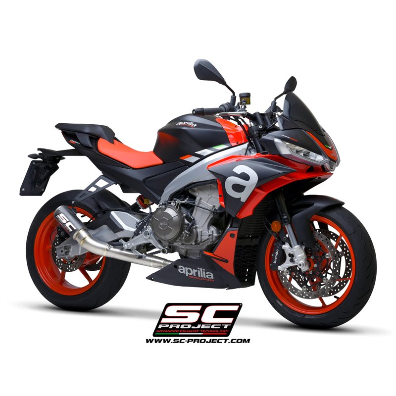SC-Project Exhaust System 2-1 CR-T | Carbon | Aprilia Tuono 660