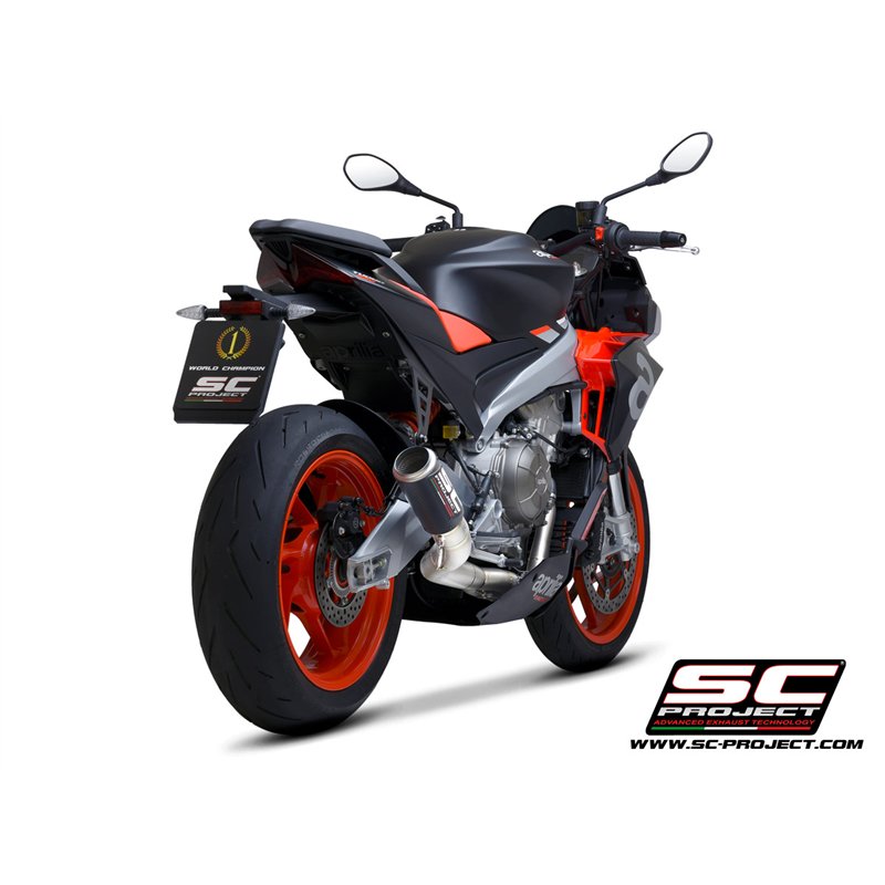 SC-Project Exhaust System 2-1 CR-T | Carbon | Aprilia Tuono 660