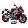 SC-Project Uitlaatsysteem 2-1 CR-T | Zilver | Aprilia Tuono 660