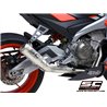 SC-Project Uitlaatsysteem 2-1 CR-T | Zilver | Aprilia Tuono 660
