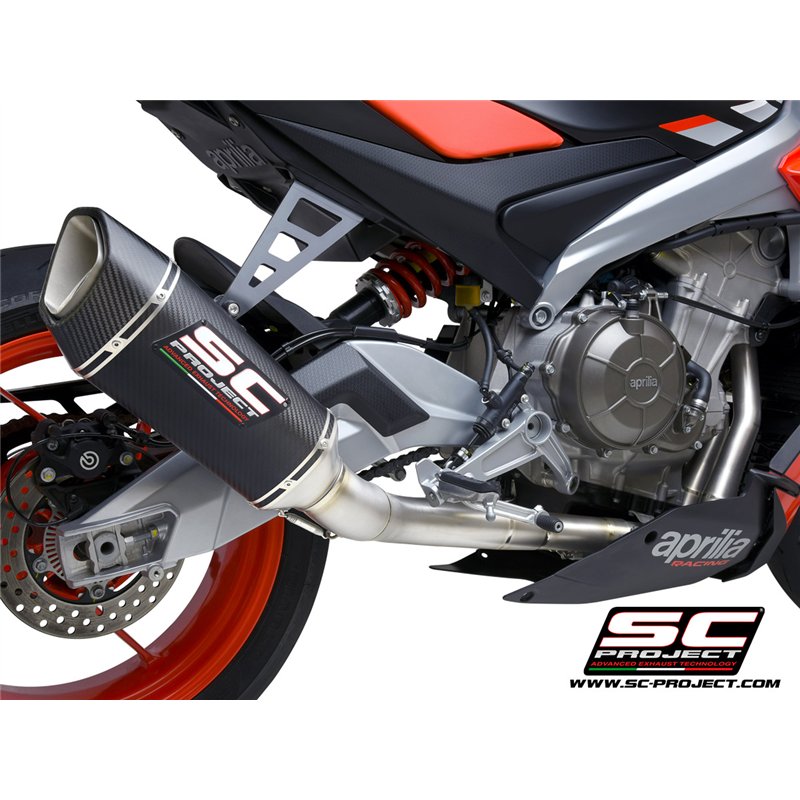 SC-Project Uitlaatsysteem 2-1 SC1-R | Carbon | Aprilia Tuono 660