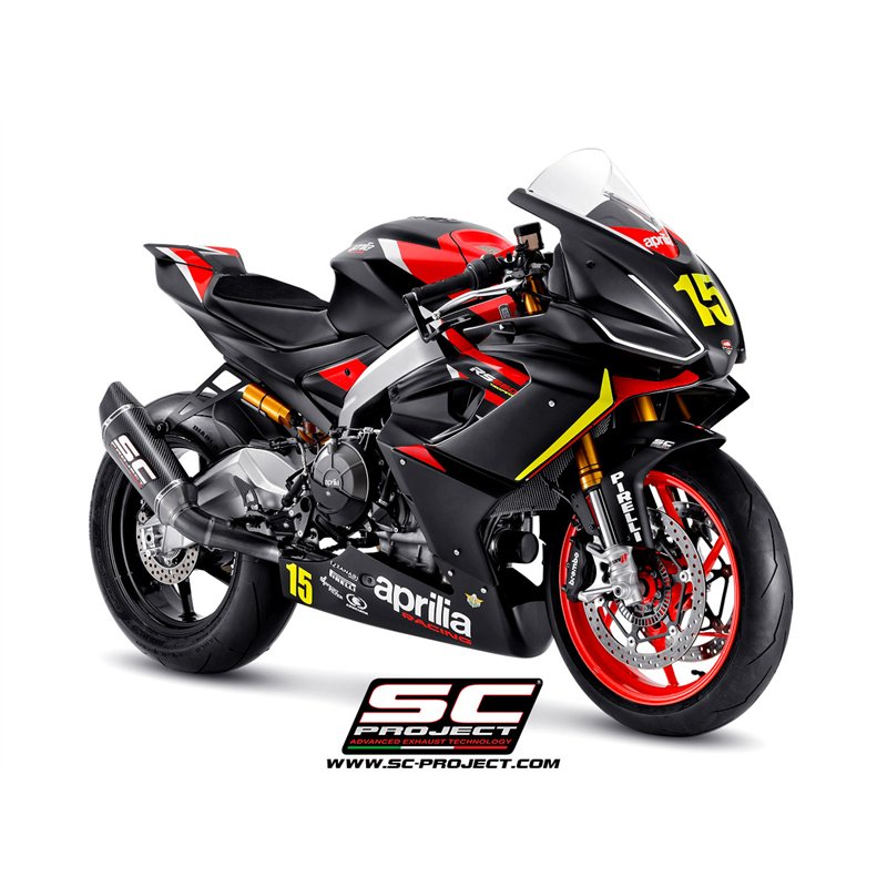 SC-Project Uitlaatsysteem 2-1 SC1-R | Carbon | Aprilia Tuono 660