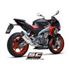 SC-Project Uitlaatsysteem 2-1 SC1-R | Zilver | Aprilia Tuono 660