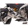 SC-Project Uitlaatsysteem 2-1 CR-T StoneGuard | Zilver | Aprilia RS660