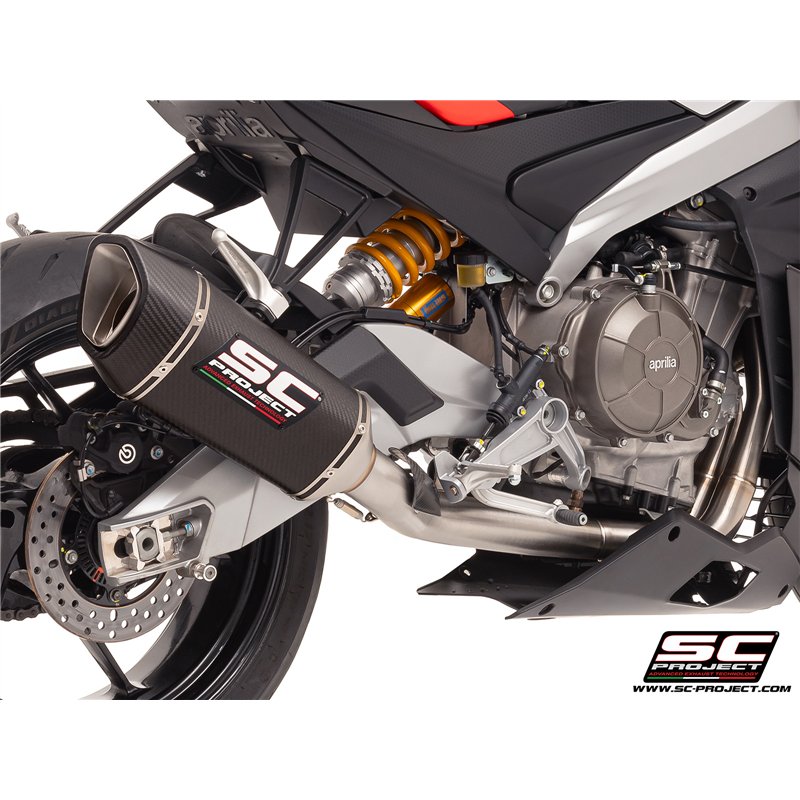 SC-Project Uitlaatsysteem 2-1 SC1-R | Carbon | Aprilia RS660
