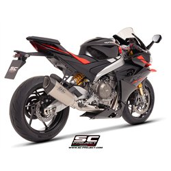 SC-Project Exhaust System 2-1 SC1-R | Silver | Aprilia RS660