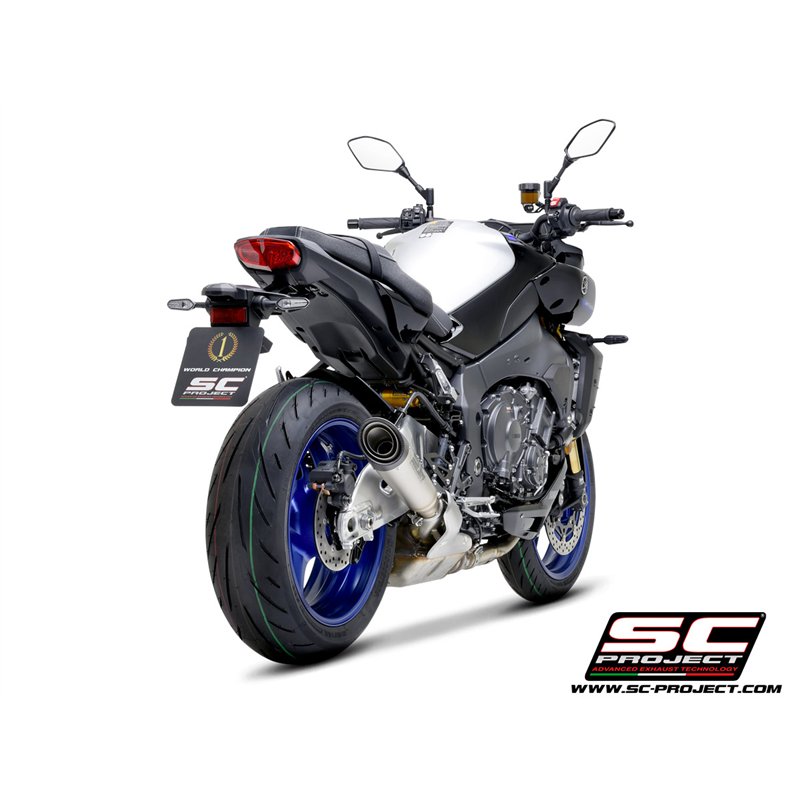 SC-Project Uitlaat S1 | Zilver | Yamaha MT-10