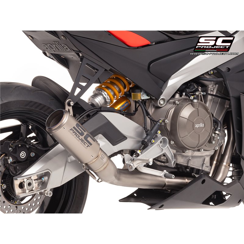 SC-Project Exhaust System 2-1 CR-T | Silver | Aprilia RS660