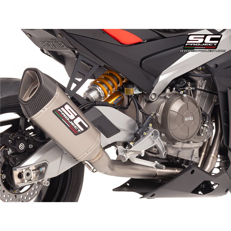 SC-Project Exhaust System 2-1 SC1-R | Silver | Aprilia RS660