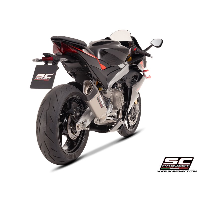 SC-Project Exhaust System 2-1 SC1-R | Silver | Aprilia RS660