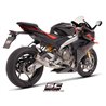 SC-Project Exhaust System 2-1 CR-T StoneGuard | Silver | Aprilia Tuono 660