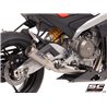 SC-Project Exhaust System 2-1 CR-T StoneGuard | Silver | Aprilia Tuono 660