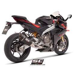 SC-Project Exhaust System 2-1 SC1-R | Carbon | Aprilia Tuono 660