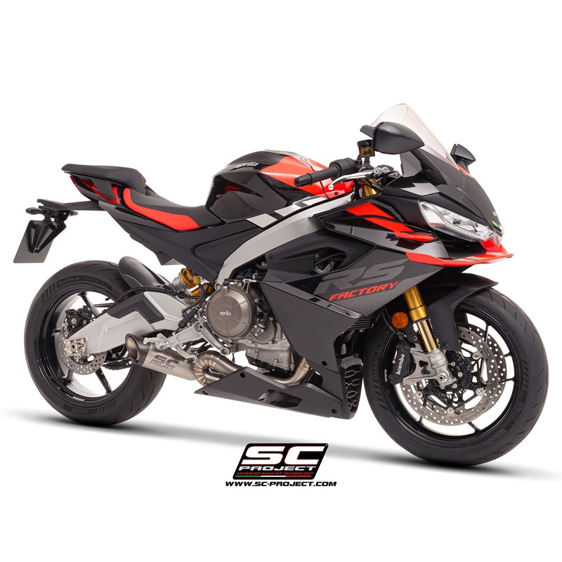 SC-Project Exhaust System 2-1 S1 | Silver | Aprilia Tuono 660