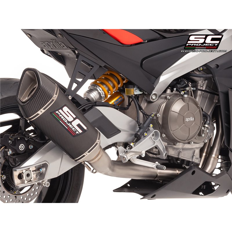 SC-Project Exhaust System 2-1 SC1-R | Carbon | Aprilia Tuono 660