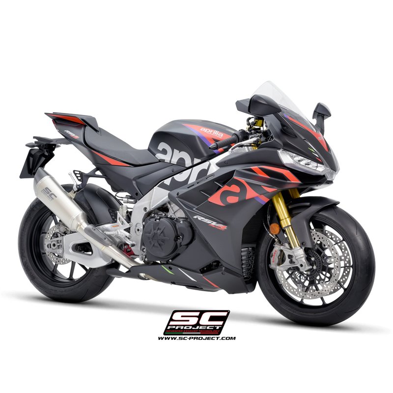 SC-Project Uitlaat SC1-R 300mm | Zilver | Aprilia RSV4