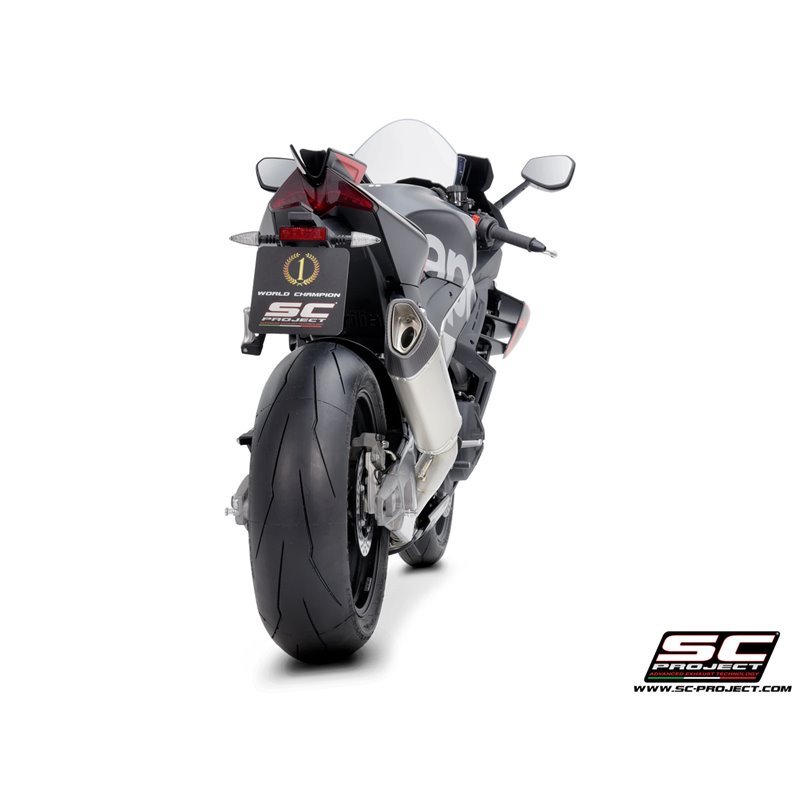 SC-Project Uitlaat SC1-R 300mm | Zilver | Aprilia RSV4