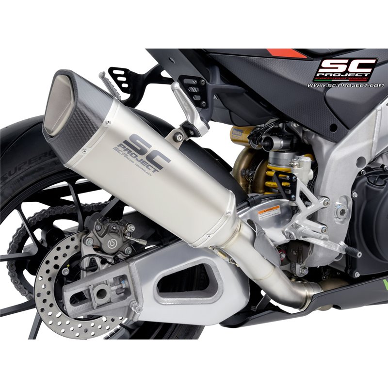 SC-Project Uitlaat SC1-R 300mm | Zilver | Aprilia RSV4