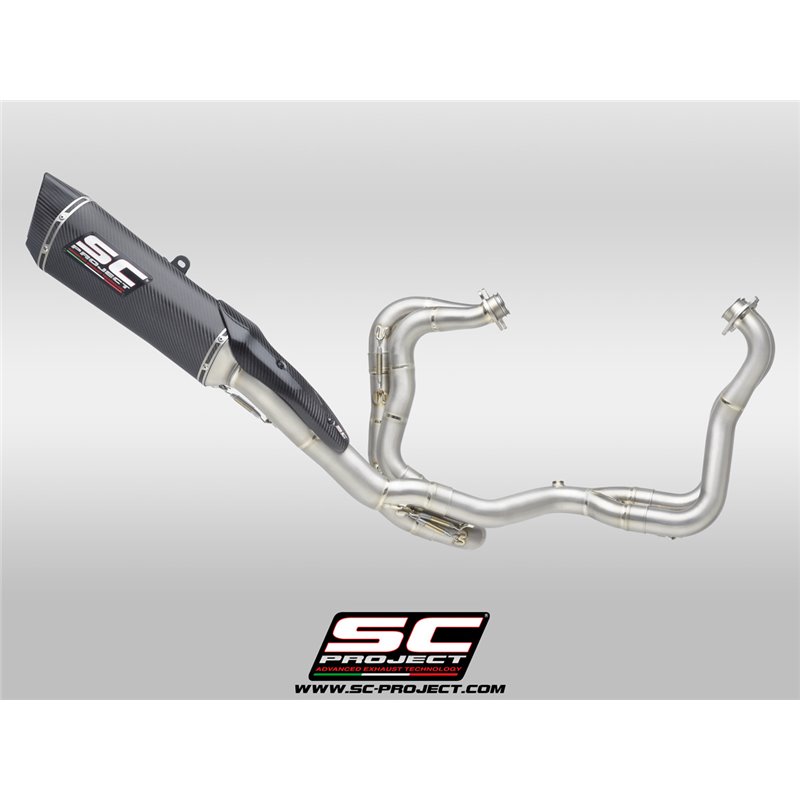 SC-Project Exhaust System 4-2-1 SC1-R 350mm | Carbon | Aprilia RSV4