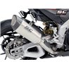 SC-Project Exhaust SC1-R 250mm | Silver | Aprilia RSV4