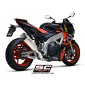 SC-Project Uitlaat SC1-R | Zilver | Aprilia Tuono V4