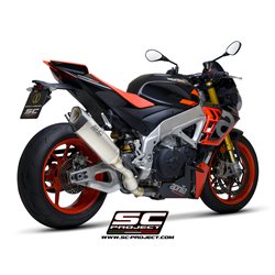 SC-Project Exhaust SC1-R | Silver | Aprilia Tuono V4