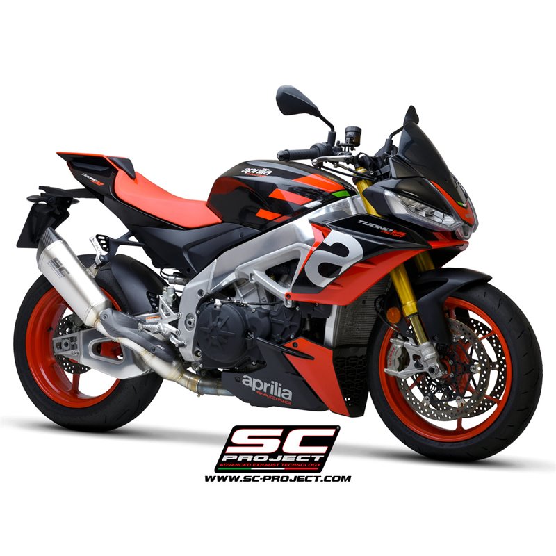 SC-Project Exhaust SC1-R | Silver | Aprilia Tuono V4