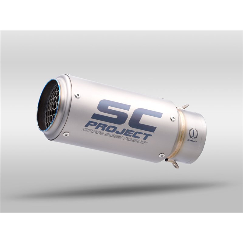SC-Project Exhaust CR-T StoneGuard | Silver | Aprilia Tuono V4